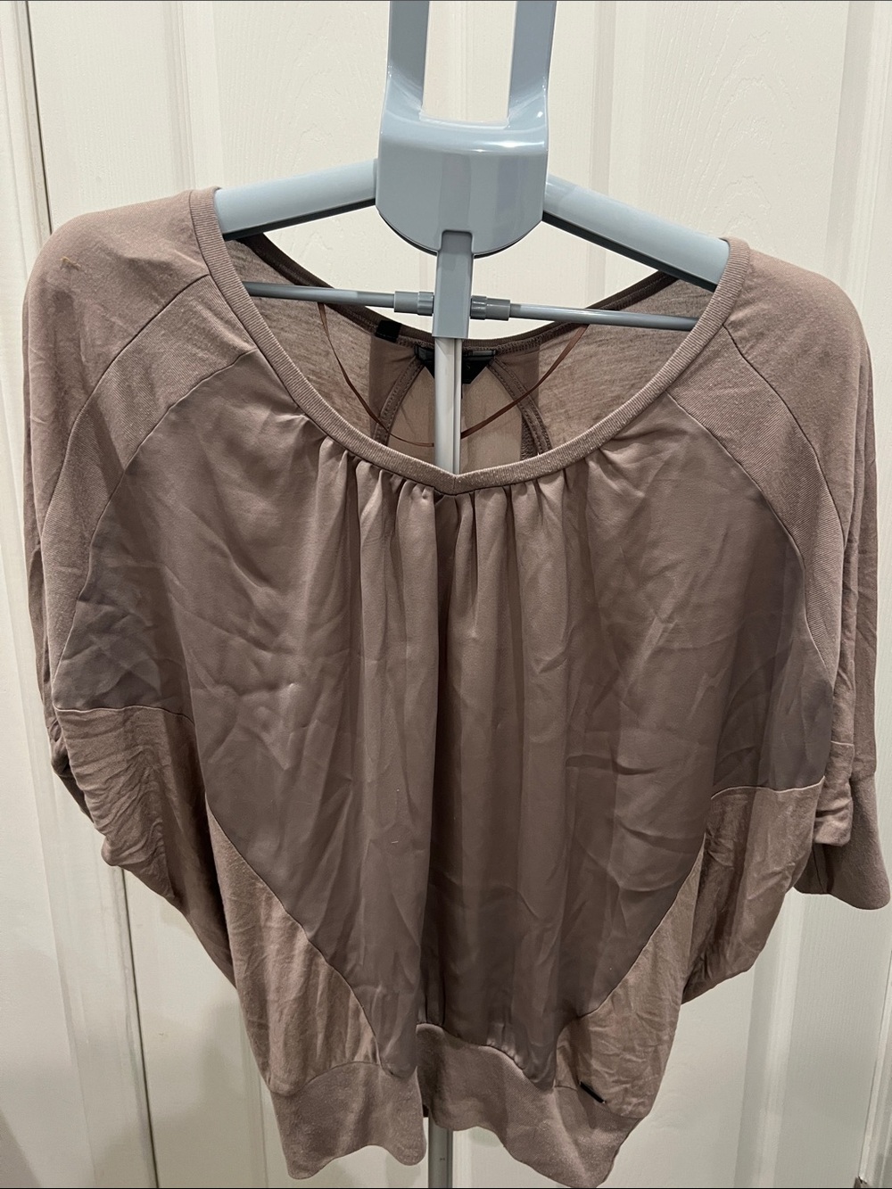 Guess Women's Taupe Batwing Blouse